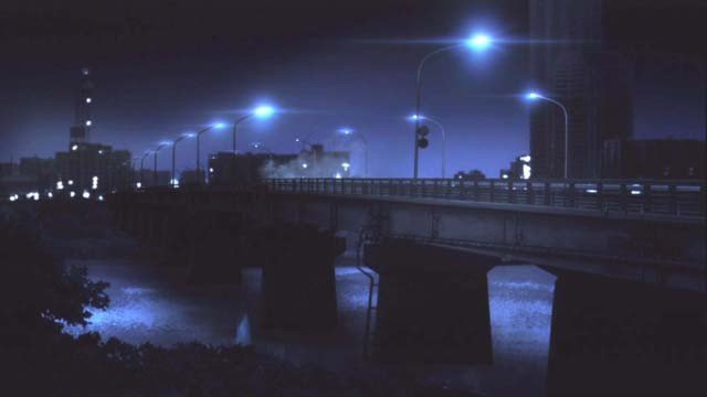 Shiki Ryougi on the Shine-Arakawa Bridge